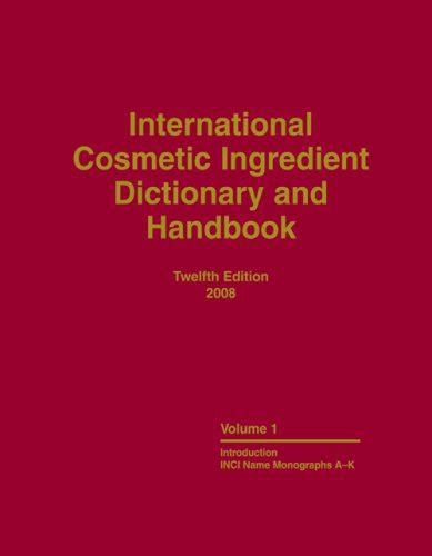 international cosmetic ingredient dictionary and handbook pdf.